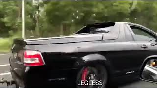 SUPERCHARGED VF HSV MALOO TWT DOING HIS THING  LEGLESS BURNOUTS [upl. by Bud]