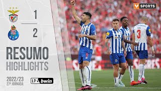 Highlights  Resumo Benfica 12 FC Porto Liga 2223 27 [upl. by Ijneb]