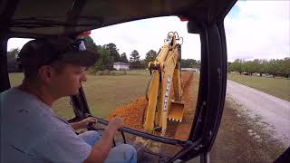 Backhoe Digging A Ditch [upl. by Frankie]