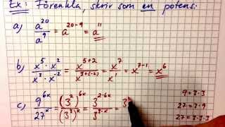 3 Potenser logaritmer och budgetering [upl. by Ilzel546]