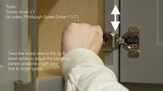 Adjusting Cabinet Door Hinges [upl. by Trakas198]