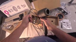 Unboxing Dyson Supersonic Hair Dryer Stand amp Attachments  Costco [upl. by Verile]