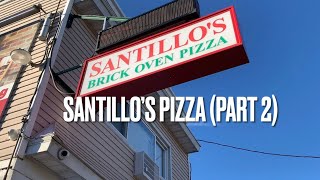 Pizza review Santillo’s Brick Oven Pizza Part2 Elizabeth NJ [upl. by Iaria872]