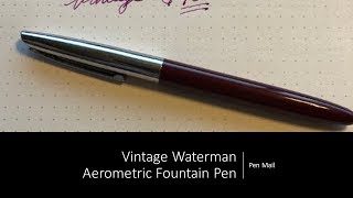 Vintage 1950s Waterman Aerometric Filler [upl. by Laehctim543]