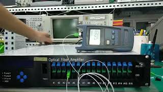 16 Port 23 Dbm EDFA in Testing Yatai Optical Fiber Amplifier Quality Testing [upl. by Missy]