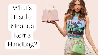 Whats Inside Miranda Kerrs Handbag [upl. by Gmur238]