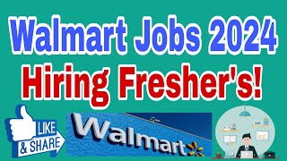 Walmart Off Campus Recruitment 2024 Recruiting for Software Engineer Apply Now [upl. by Alejoa]