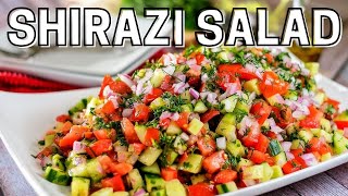 Shirazi Salad  Tomato Cucumber Salad [upl. by Nadean]