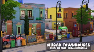 Ciudad Townhouses 🏙  The Sims 4 Lovestruck  Stop Motion Build  No CC [upl. by Firooc844]