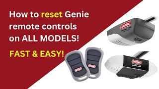 How to erase Genie Opener Remotes for All Models Fast and easy DIY [upl. by Jobe135]