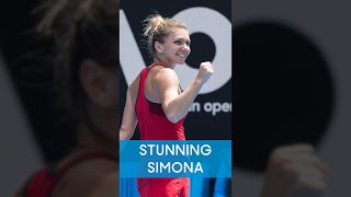 Simona Halep WINS stunning point 👀 [upl. by Ramyar]