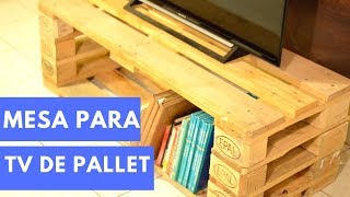 COMO HACER UNA MESA PARA TV DE PALET  Empo  EP 19 [upl. by Anailli]