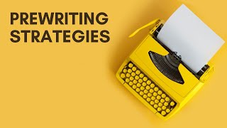 Prewriting Strategies to Make Essay Writing Faster and Easier [upl. by Denison]