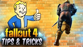 Fallout 4 How To Walk Up WallsWall Glide Tricks  Access Secret Locations Easy Fallout 4 Glitches [upl. by Aneret398]