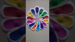 Simple Rangoli For Beginners rangoli satisfying muggulu shorts ytshorts [upl. by Denys]