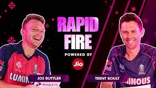 Royals Rapid Fire With Jos Buttler amp Trent Boult  Rajasthan Royals  IPL 2024 [upl. by Notnef211]