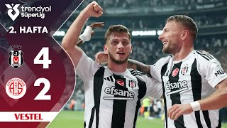 Vestel  Beşiktaş 42 Antalyaspor  HighlightsÖzet  Trendyol Süper Lig  202425 [upl. by Lrae]