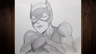 How to draw Catwoman  batman the long Halloween Request [upl. by Missie464]