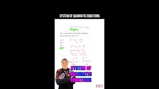 System of Quadratic Equations on the SAT Math [upl. by Erastatus275]