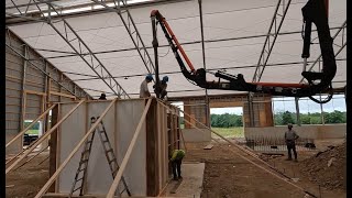 Pouring Concrete for the Lely Robot Room July 10 2024 [upl. by Xerxes978]