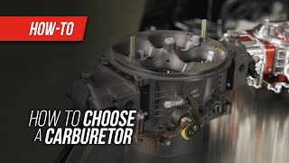 How To Choose A Carburetor [upl. by Cissej]