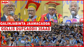 Munaasibadda qalinjebinta Dufcaddii 35aad ee Jaamacadda Gollis 2024 [upl. by Tumer]