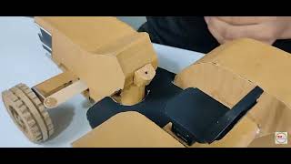 How To Make RC Mahindra Arjun Tractor With Hydraulic Trolley From Cardboard And Homemade ll DIY [upl. by Marielle]