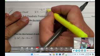 Alg2  Quadratic Formula [upl. by Isnan]