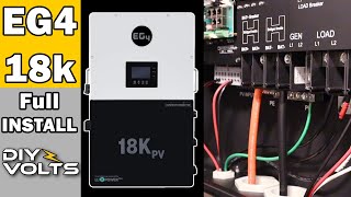 EG4 18k Hybrid Inverter Installation A Comprehensive Guide [upl. by Enirtak]