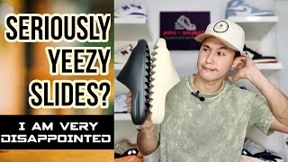 YEEZY SLIDES BONE AND ONYX RESTOCK 2022  UNBOXING AND DETAILED REVIEW [upl. by Martainn320]