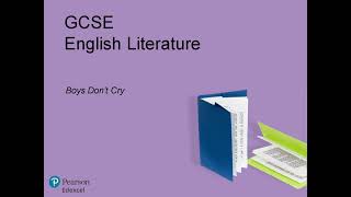 GCSE English Literature New Novel – Boys Dont Cry [upl. by Shore]