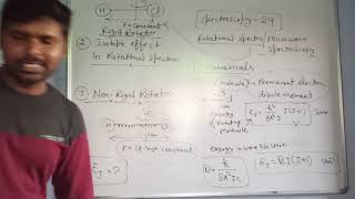 Spectroscopy30 Rotational Spectra of Non Rigid Rotator [upl. by Ddat]