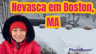 Nevasca em Massachusetts [upl. by Jimmy]