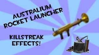 TF2 Australium Rocket Launcher and Killstreak Effects Agonized Emerald amp Mean Green [upl. by Gert]