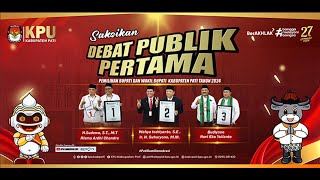 DEBAT PUBLIK PERTAMA CALON BUPATI DAN WAKIL BUPATI PATI TAHUN 2024 [upl. by Tildie]