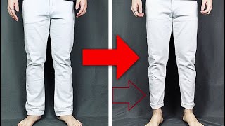 How to easily taper or sew in jeans trousers trousers [upl. by Massingill]