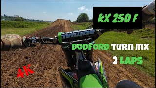 Dodford turn mx  4k motocross kx250f  dji action 4 mx kawasaki [upl. by Ellehsyt177]