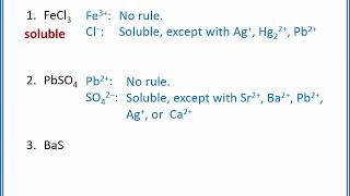 CHEMISTRY 101  Solubility rules and precipitation reactions [upl. by Mylo80]