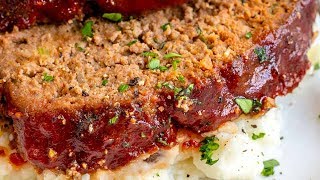 BEST Meatloaf Recipe [upl. by Yelbmik]