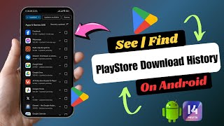 How To See Download History In Play Store  find google play store download history [upl. by Sirret770]