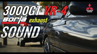 93 Mitsubishi 3000GT VR4 🇯🇵  Borla Exhaust SOUND 4K [upl. by Adimra]