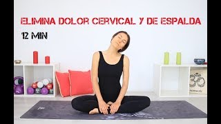 Alivia DOLOR CERVICAL de ESPALDA entre OPOMPLATOS  12 min ejercicios en casa [upl. by Eylrahc]