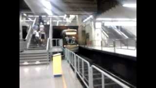 Bombardier Flexity Outlook T4000 tram passing at Bourse Tram Station Brussels Belgium [upl. by Eanert]