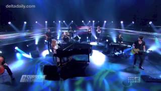 Delta Goodrem  Predictable live on A Current Affair [upl. by Ynnad]