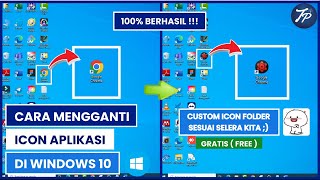 Cara Mengganti Icon Aplikasi Di Laptop Atau PC Windows 10  Ganti Icon Aplikasi [upl. by Eiderf]