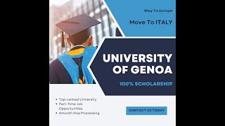 University of Genova Italy  Complete Application Process 2024 [upl. by Haskell759]