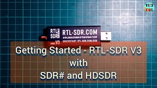 Getting Started  RTLSDR V3 with SDR and HDSDR [upl. by Gaskins207]