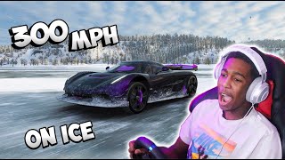 Hitting 300 MPH On A Frozen Lake In The Koenigsegg Jesko [upl. by Bible]