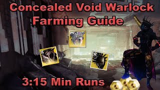 Destiny 2  Concealed Void Warlock Legend Lost Sector Farming Guide  Fast and Easy [upl. by Leaper]