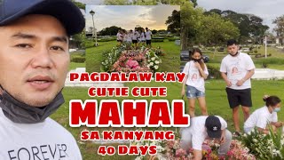 PAGDALAW KAY CUTIE CUTE MAHAL SA KANYANG 40 DAYS 🥺 [upl. by Aileahcim]